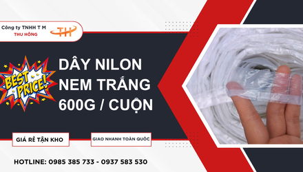Dây nilon nem trắng 600g giá rẻ, có giao hàng tận nơi