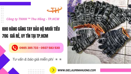 Kho hàng găng tay bảo hộ muối tiêu 70gr giá rẻ tại TPHCM