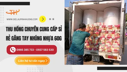 Thu Hồng chuẩn bị giao găng tay nhúng nhựa đỏ 60g