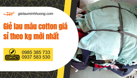 Giẻ lau màu cotton giá sỉ theo kg mới nhất tại TPHCM