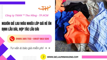 Nguồn cung giẻ lau màu nhiều lớp giá sỉ ổn định, hợp tác lâu dài