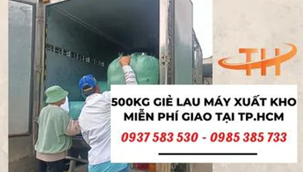 500kg giẻ lau máy xuất kho