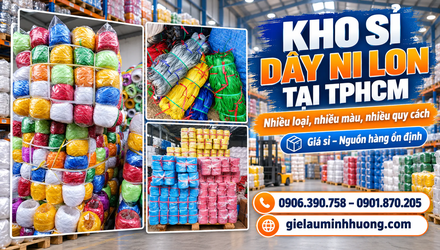 Kho sỉ dây ni lon tại TPHCM – Nhiều loại, nhiều màu, nhiều quy cách