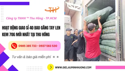 Giao sỉ 40 bao găng tay len kem 70g