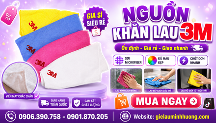 Nguồn khăn lau 3M ổn định giá rẻ tốt
