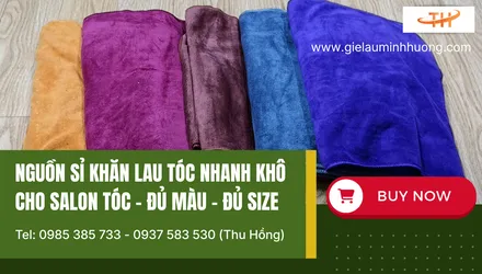 Nguồn sỉ khăn lau tóc nhanh khô cho salon tóc