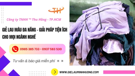 Giẻ lau màu đa năng – Giải pháp tiện ích cho mọi ngành nghề