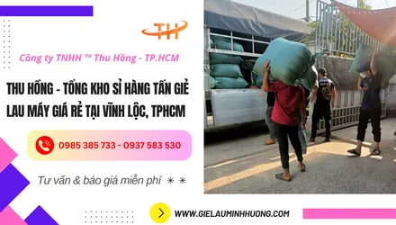 Tổng kho sỉ hàng tấn giẻ lau máy giá rẻ tại Vĩnh Lộc TPHCM