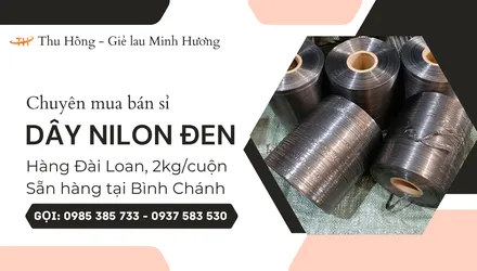 Mua sỉ dây nilon đen Đài Loan 2kg giá sỉ tại Bình Chánh