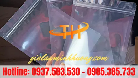Túi zipper trong 2 mặt giá sỉ giao nhanh quận 8