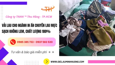 Vải lau trong ngành in ấn chuyên lau mực sạch không lem