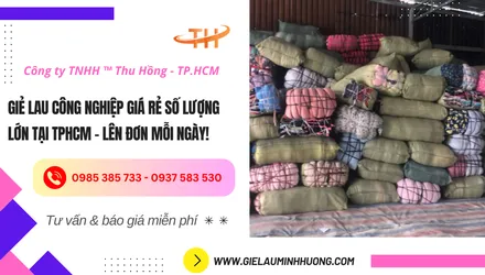 Giẻ lau công nghiệp số lượng lớn giá rẻ tại TPHCM