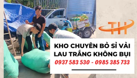 Kho bỏ sỉ vải lau trắng thun cotton không bụi