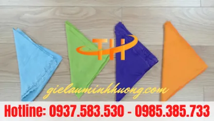 Bán buôn giẻ lau màu nhỏ giá rẻ, giao miễn phí TPHCM