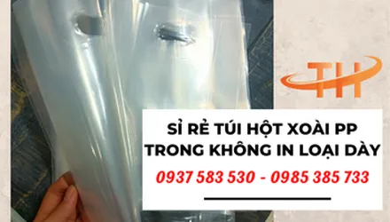 Túi hột xoài PP trong không in siêu dày giá rẻ
