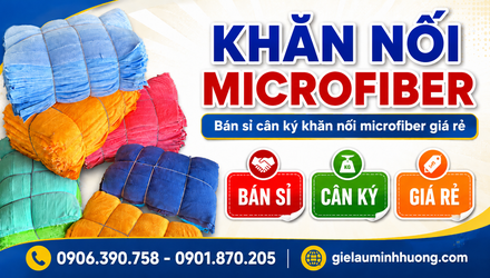 Bán sỉ cân ký khăn nối microfiber giá rẻ