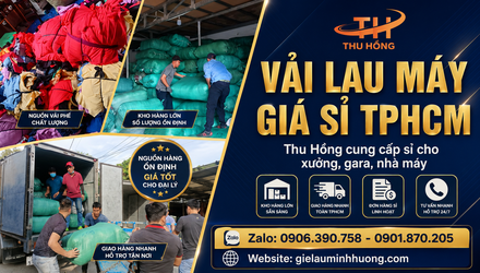Xưởng vải lau máy giá sỉ Thu Hồng tại TPHCM