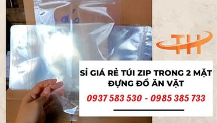 Sỉ giá rẻ túi zip 2 mặt trong đựng đồ ăn vặt