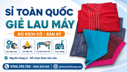 Sỉ toàn quốc giẻ lau máy đủ kích cỡ bán ký