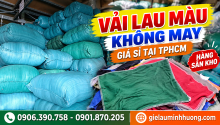Vải lau màu không may giá sỉ tại TPHCM