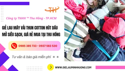 Giẻ lau máy giá rẻ hút dầu mỡ siêu sạch