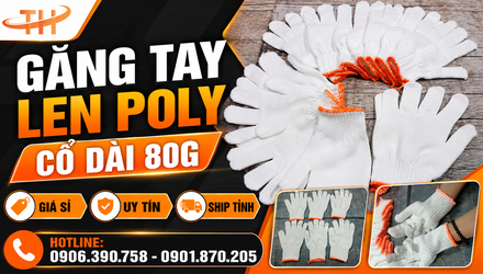 Cơ sở sỉ găng tay len kem cổ dài 80g giá rẻ ở TPHCM