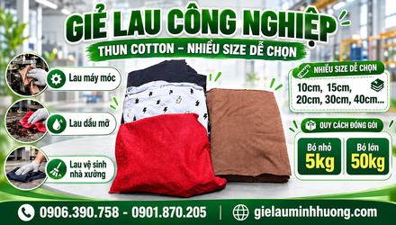 Giẻ lau công nghiệp là gì? Các loại phổ biến và cách chọn