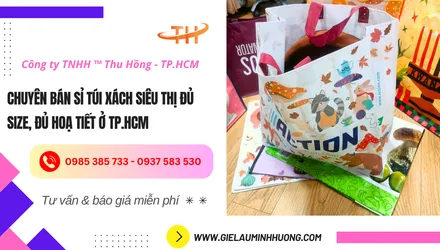 Chuyên bán sỉ túi xách siêu thị ở TPHCM
