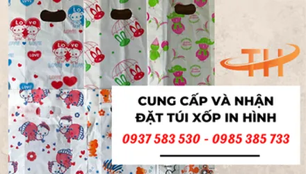 Cung cấp và nhận đặt túi xốp in hình tại TPHCM