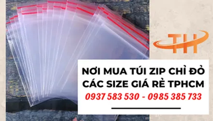 Nơi mua túi zip chỉ đỏ rẻ nhất TPHCM