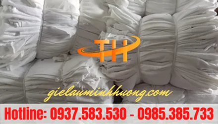 Vải lau màu trắng giá si rẻ, freeship TPHCM