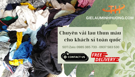 Thu Hồng chuyên sản xuất vải lau thun màu cho khách sỉ toàn quốc