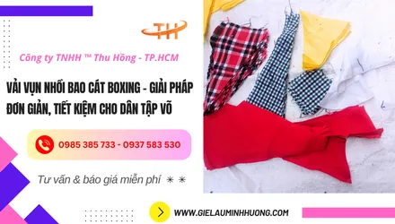 Vải vụn nhồi bao cát boxing – Giải pháp an toàn cho người tập võ