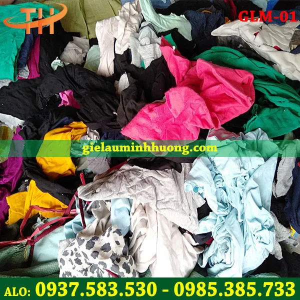 Giẻ lau màu nguyên miếng lớn