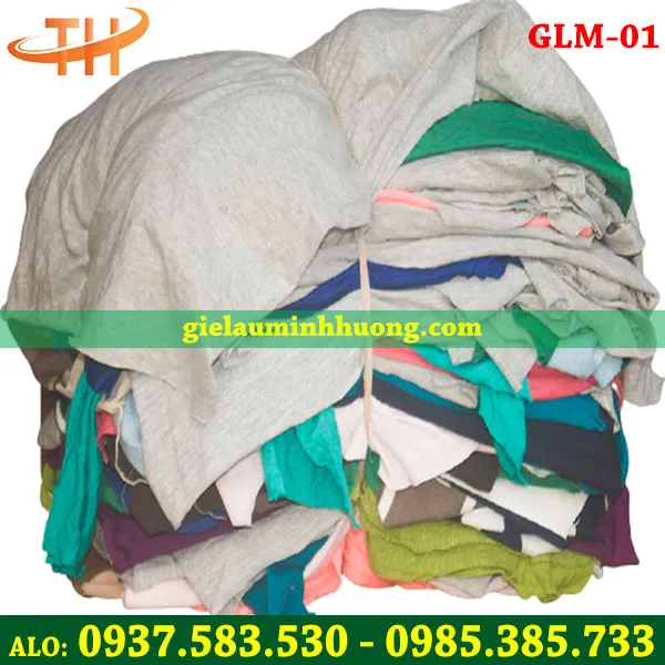 Giẻ lau màu nguyên miếng lớn