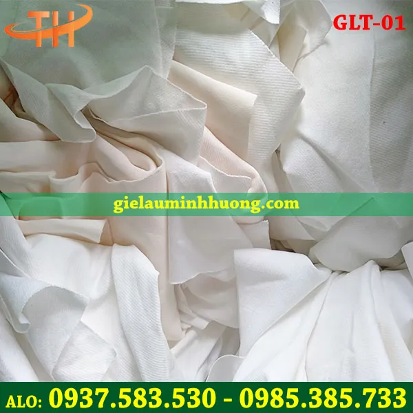 Giẻ lau trắng nguyên miếng lớn