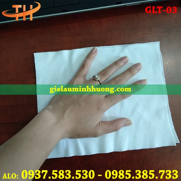Giẻ lau trắng size nhỏ