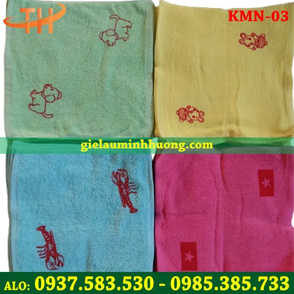 Khăn mặt mầm non sợi cotton 03