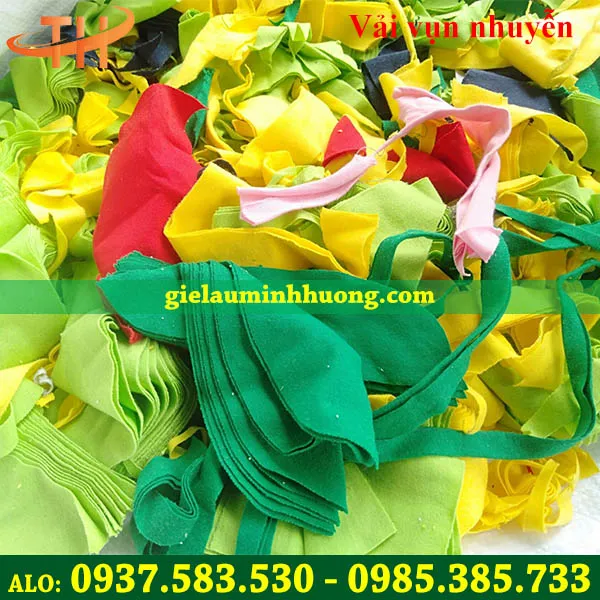 Vải vụn dồn bao cát 