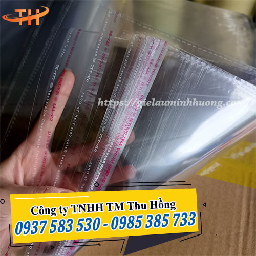 Túi bóng kính dán miệng opp trong suốt