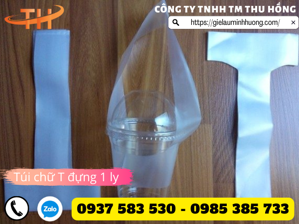 Túi chữ T đựng 1 ly mang đi