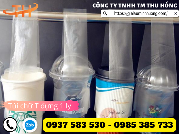 Túi chữ T, túi đựng 1 ly giá rẻ mua ở đâu?