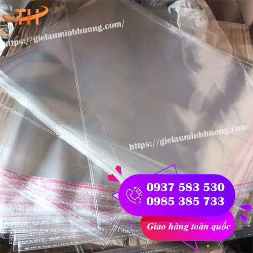 túi dán miệng trong suốt đựng quần áo