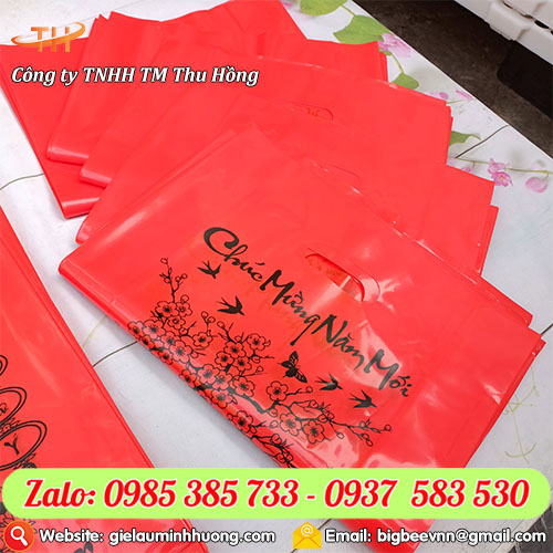 Túi đựng lịch Tết màu đỏ in sẵn chữ Túi đựng lịch Tết màu đỏ in sẵn chữ