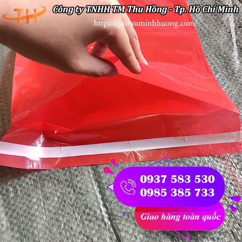 Túi gói hàng niêm phong dán miệng chống bóc trộm Túi gói hàng niêm phong dán miệng chống bóc trộm