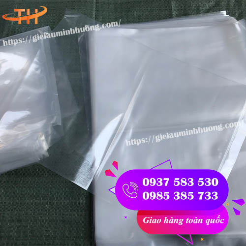 Túi nilon PE trong 2 mặt miệng hở