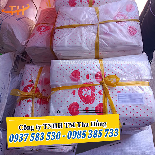 Túi PE trắng sữa in 1 mặt giá rẻ freeship TPHCM