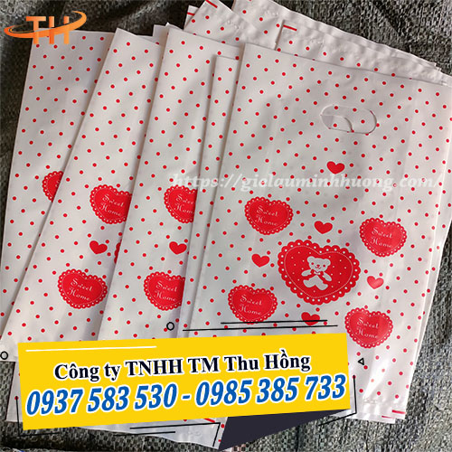 Túi PE trắng sữa in 1 mặt