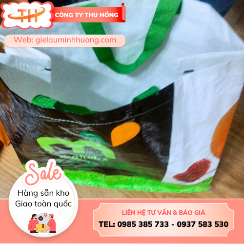 Túi siêu thị in hình  Túi siêu thị in hình chất liệu PP thân thiện môi trường