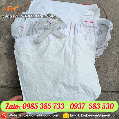 túi xách bao tải trắng tái chế
